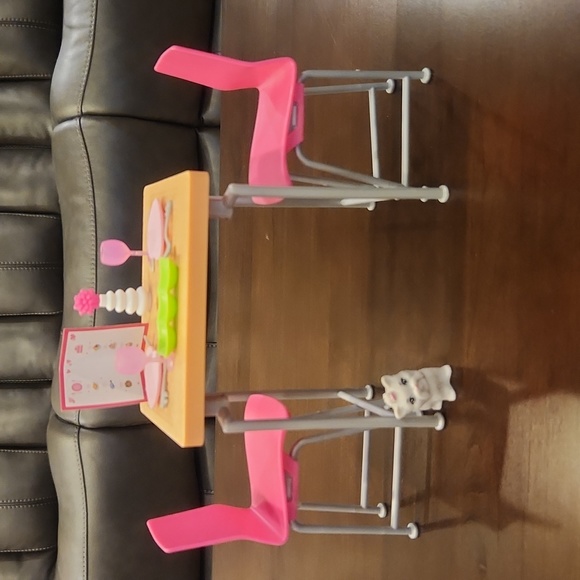 Barbie Toys Barbie Furniture And Pet Set With Dining Table And Two